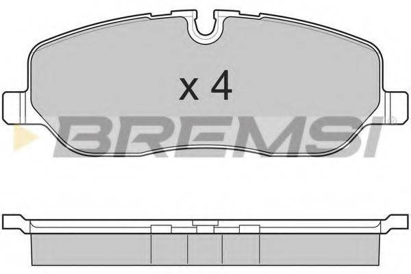 BREMSI 24191 Комплект гальмівних колодок, дискове гальмо