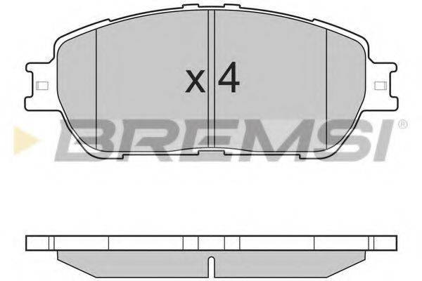 BREMSI BP3209 Комплект гальмівних колодок, дискове гальмо