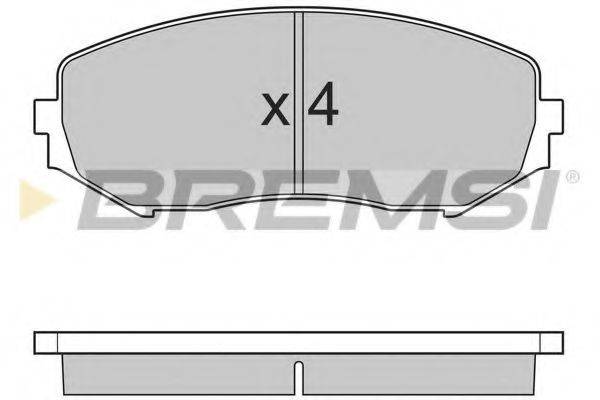 BREMSI BP3244 Комплект гальмівних колодок, дискове гальмо