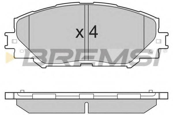 BREMSI BP3251 Комплект гальмівних колодок, дискове гальмо