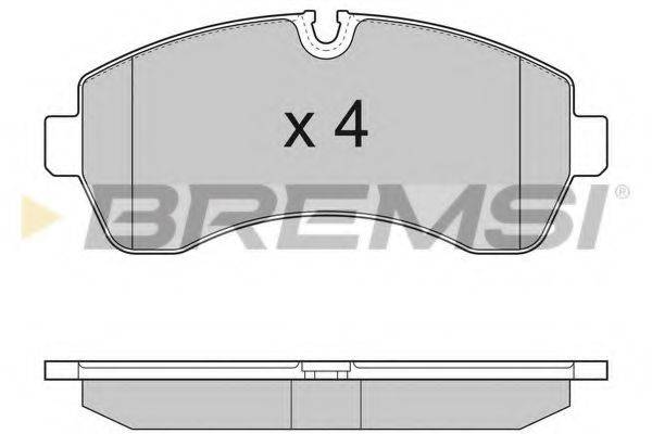 BREMSI BP3290 Комплект гальмівних колодок, дискове гальмо