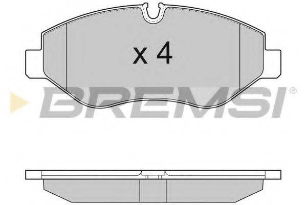 BREMSI 29192 Комплект гальмівних колодок, дискове гальмо