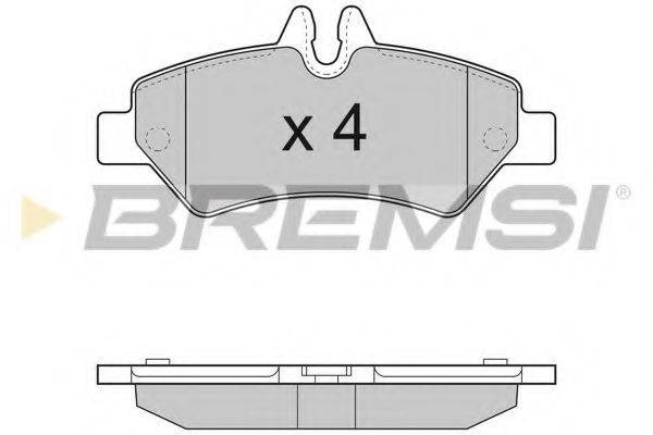 BREMSI BP3293 Комплект гальмівних колодок, дискове гальмо