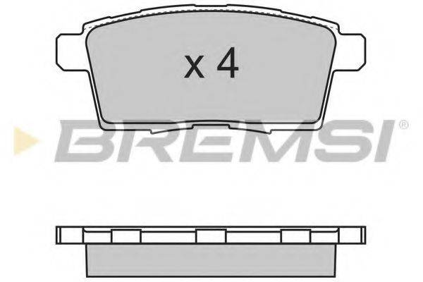 BREMSI 24545 Комплект гальмівних колодок, дискове гальмо