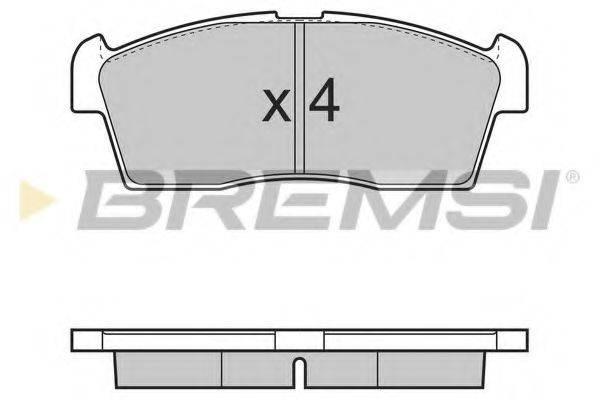 BREMSI BP3380 Комплект гальмівних колодок, дискове гальмо