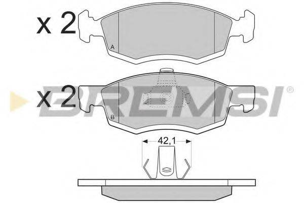 BREMSI 24674 Комплект гальмівних колодок, дискове гальмо
