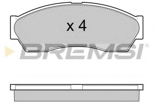 BREMSI 24555 Комплект гальмівних колодок, дискове гальмо