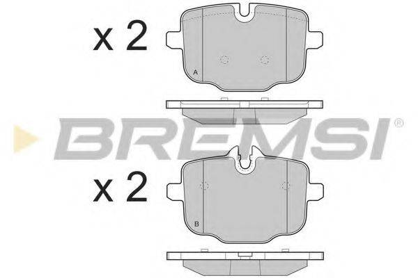 BREMSI 24703 Комплект гальмівних колодок, дискове гальмо