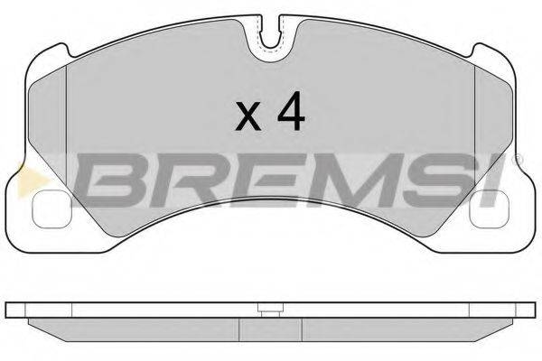 BREMSI BP3457 Комплект гальмівних колодок, дискове гальмо
