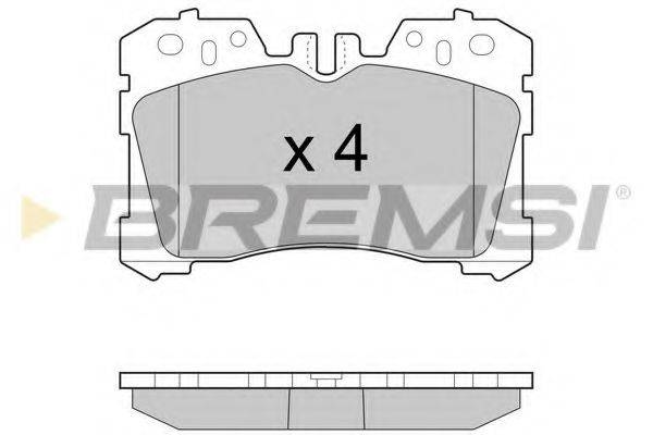 BREMSI BP3462 Комплект гальмівних колодок, дискове гальмо