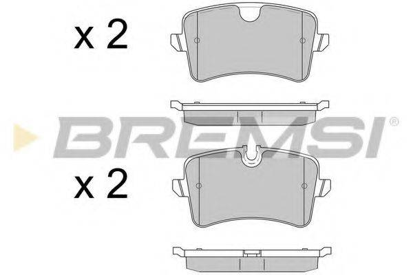 BREMSI BP3502 Комплект гальмівних колодок, дискове гальмо