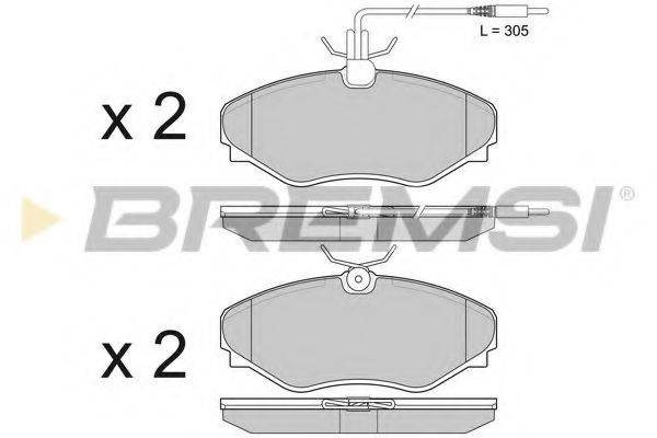 BREMSI BP3510 Комплект гальмівних колодок, дискове гальмо