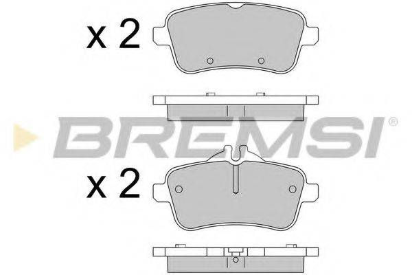 BREMSI BP3539 Комплект гальмівних колодок, дискове гальмо