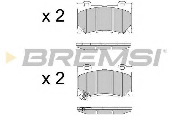 BREMSI BP3540 Комплект гальмівних колодок, дискове гальмо