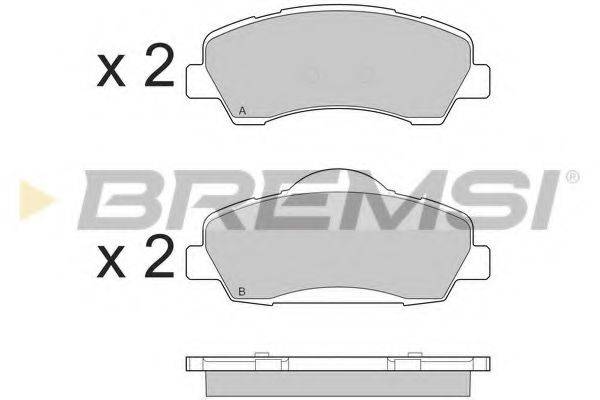 BREMSI BP3559 Комплект гальмівних колодок, дискове гальмо