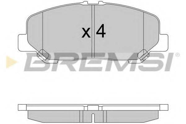 BREMSI BP3579 Комплект гальмівних колодок, дискове гальмо