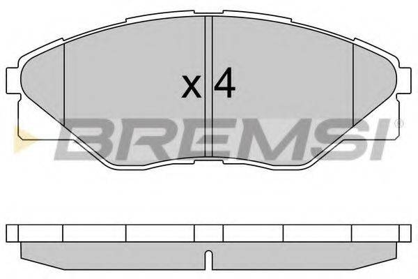 BREMSI 25246 Комплект гальмівних колодок, дискове гальмо