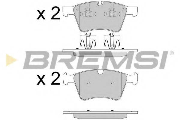 BREMSI BP3590 Комплект гальмівних колодок, дискове гальмо