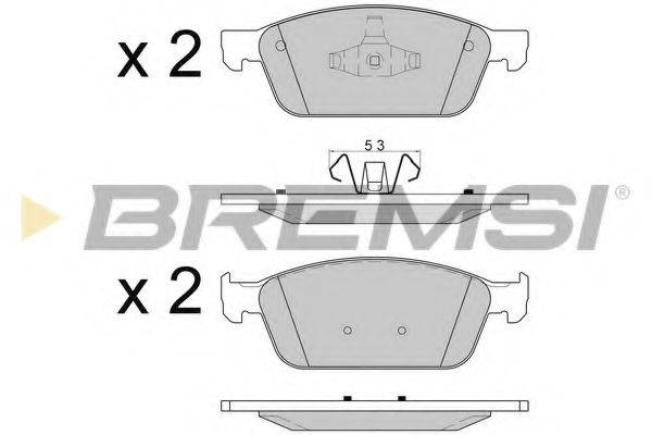 BREMSI BP3594 Комплект гальмівних колодок, дискове гальмо