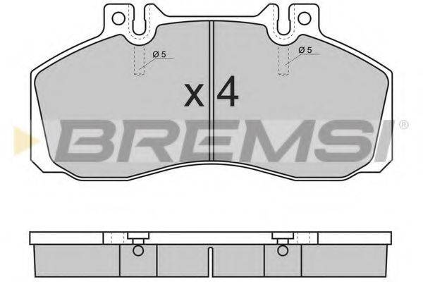 BREMSI 29065 Комплект гальмівних колодок, дискове гальмо