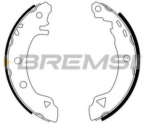 BREMSI GF0006 Комплект гальмівних колодок