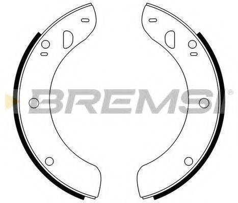 BREMSI GF0053 Комплект гальмівних колодок