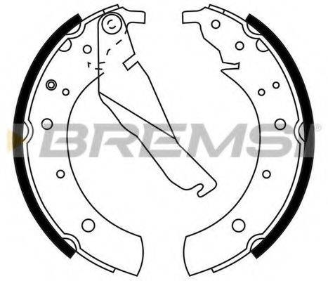 BREMSI GF0075 Комплект гальмівних колодок