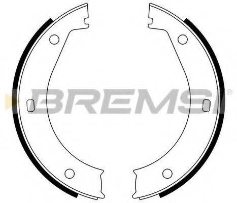 BREMSI GF0076 Комплект гальмівних колодок, стоянкова гальмівна система