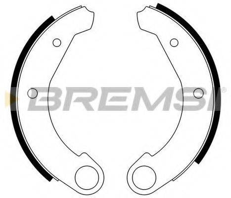 BREMSI 1020 Комплект гальмівних колодок