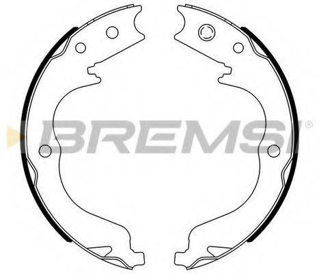 BREMSI GF0109 Комплект гальмівних колодок, стоянкова гальмівна система