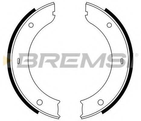 BREMSI 2133 Комплект гальмівних колодок, стоянкова гальмівна система