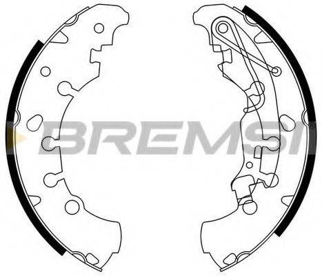 BREMSI GF0140 Комплект гальмівних колодок