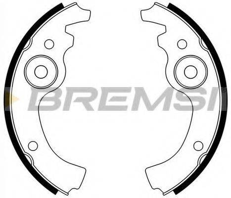 BREMSI GF0141 Комплект гальмівних колодок