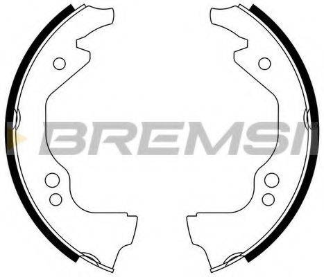BREMSI GF0143 Комплект гальмівних колодок