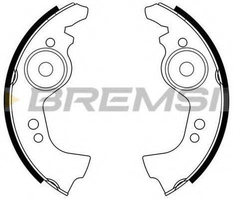 BREMSI 1037 Комплект гальмівних колодок