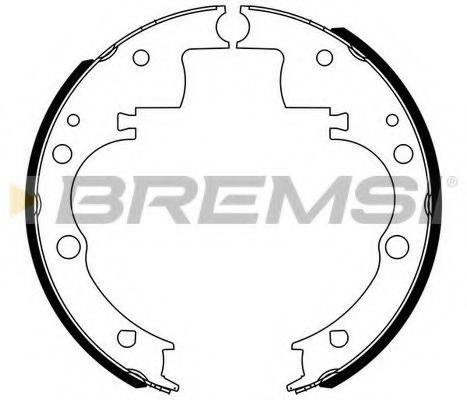 BREMSI GF0166 Комплект гальмівних колодок