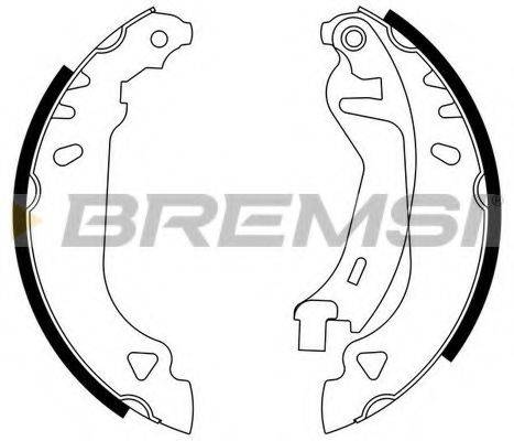 BREMSI GF0169 Комплект гальмівних колодок