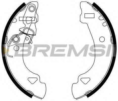 BREMSI GF0173 Комплект гальмівних колодок