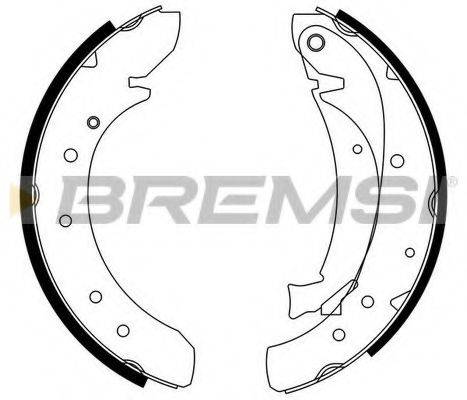 BREMSI GF0176 Комплект гальмівних колодок