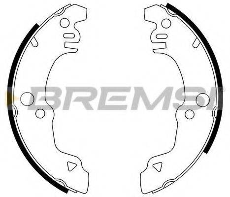 BREMSI GF0193 Комплект гальмівних колодок