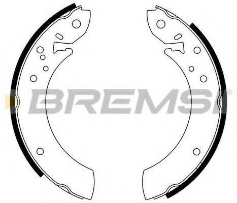 BREMSI GF0194 Комплект гальмівних колодок
