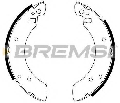 BREMSI GF0201 Комплект гальмівних колодок