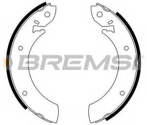 BREMSI GF0206 Комплект гальмівних колодок