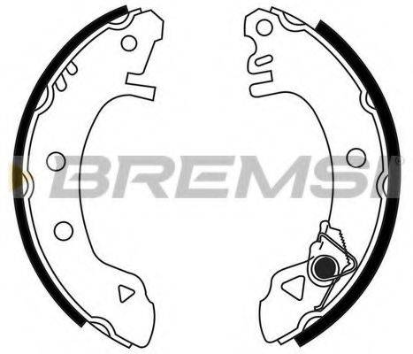 BREMSI GF0214 Комплект гальмівних колодок