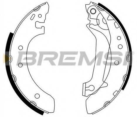 BREMSI GF0236 Комплект гальмівних колодок