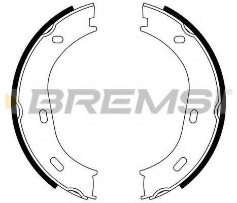 BREMSI 1091 Комплект гальмівних колодок, стоянкова гальмівна система