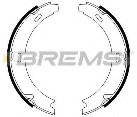 BREMSI GF0302 Комплект гальмівних колодок, стоянкова гальмівна система