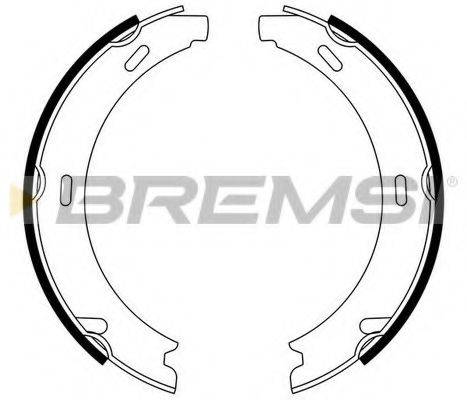 BREMSI 1410 Комплект гальмівних колодок, стоянкова гальмівна система