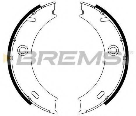 BREMSI GF0307 Комплект гальмівних колодок, стоянкова гальмівна система