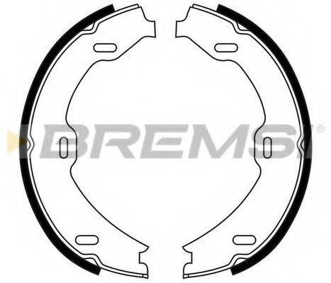 BREMSI GF0311 Комплект гальмівних колодок, стоянкова гальмівна система